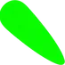 Green top-left ray