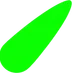 Green bottom-left ray