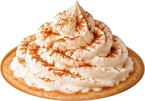 Latte Drink with Whipped Cream